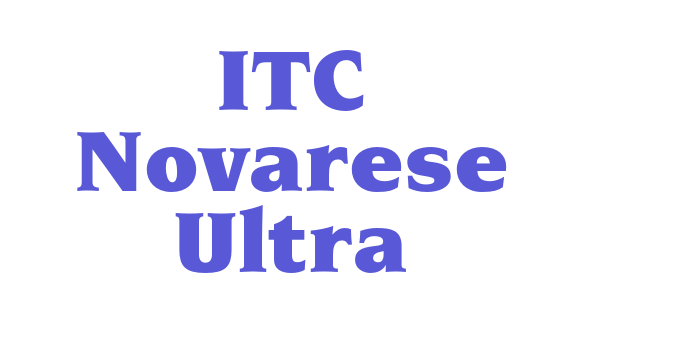 ITC Novarese Ultra Font Download