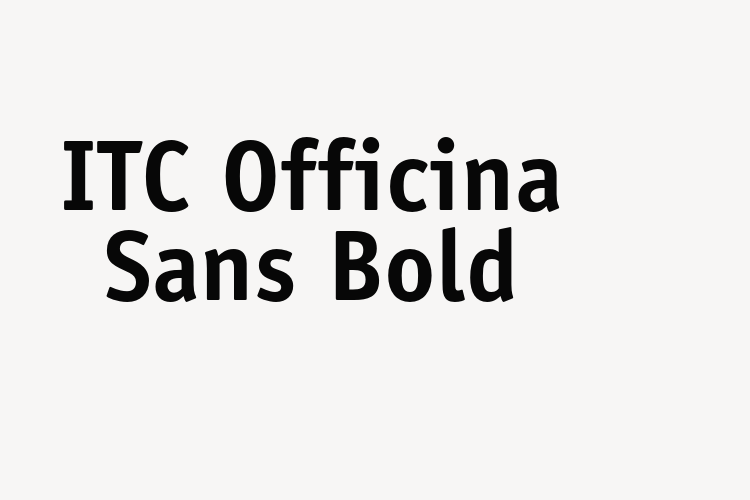 ITC Officina Sans Bold font download