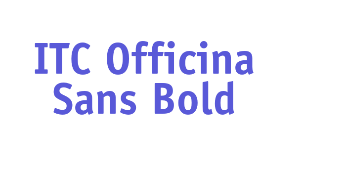 ITC Officina Sans Bold Font Download