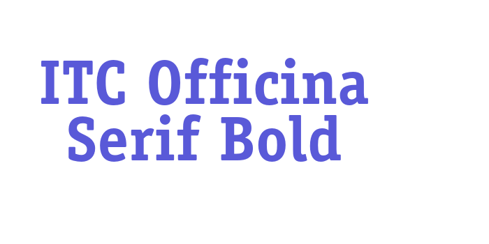 ITC Officina Serif Bold Font Download