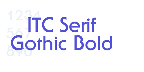 ITC Serif Gothic Bold-font-download