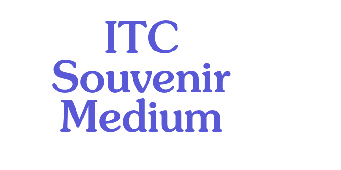 ITC Souvenir Medium Font Download