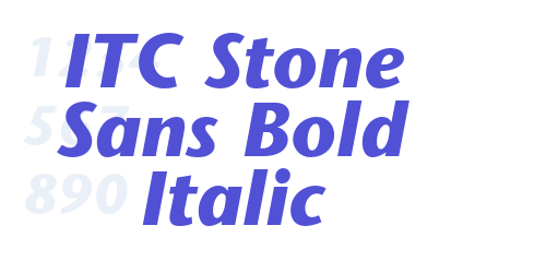ITC Stone Sans Bold Italic-font-download