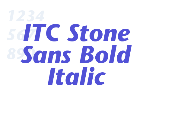 ITC Stone Sans Bold Italic