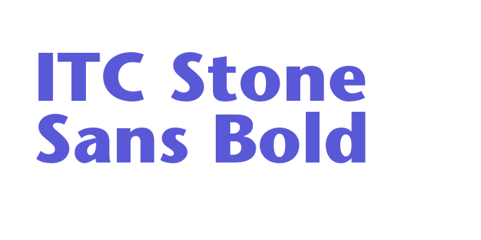 ITC Stone Sans Bold Font