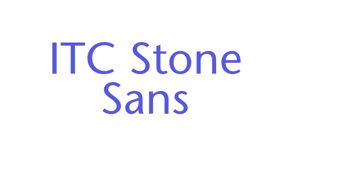 ITC Stone Sans Font Download