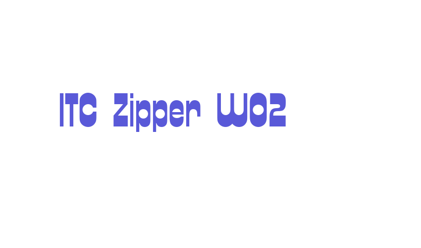 ITC Zipper W02 Font Download