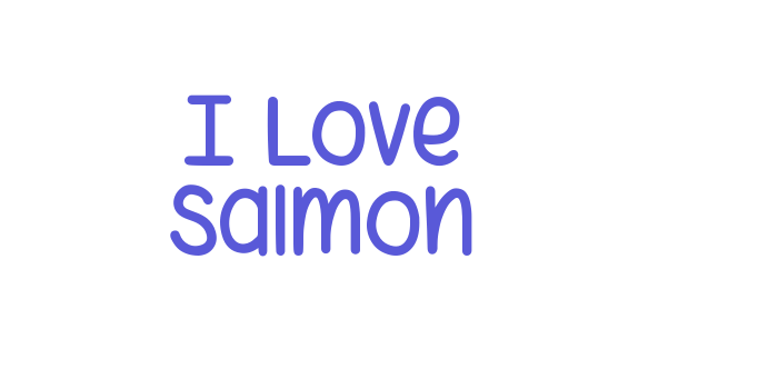 I Love Salmon Font Download