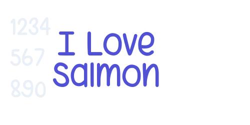 I Love Salmon-font-download