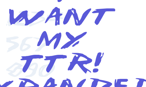 I Want My TTR! Expanded Font Download