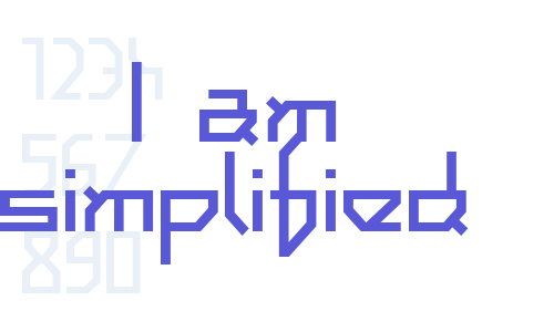 I am simplified Font Download