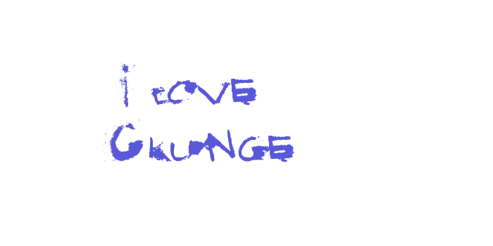 I love Grunge Font Download