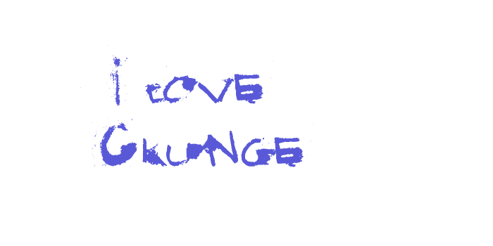 I love Grunge Font