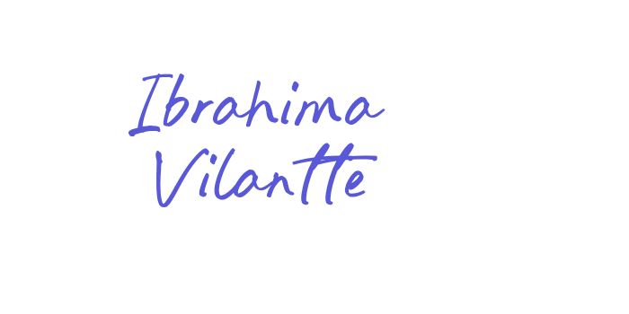 Ibrahima Vilantte Font Download