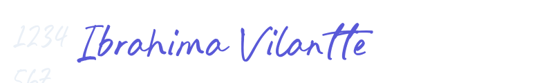 Ibrahima Vilantte font