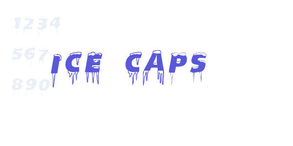 Ice Caps font free