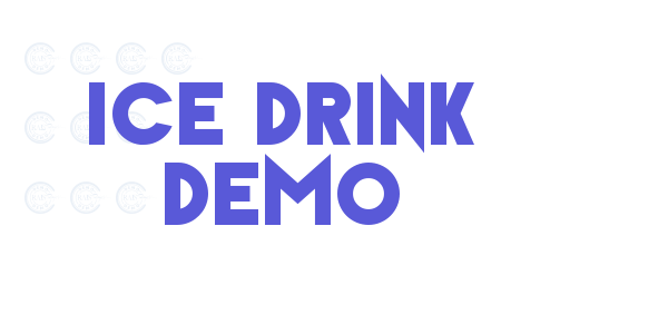 Ice Drink Demo font free