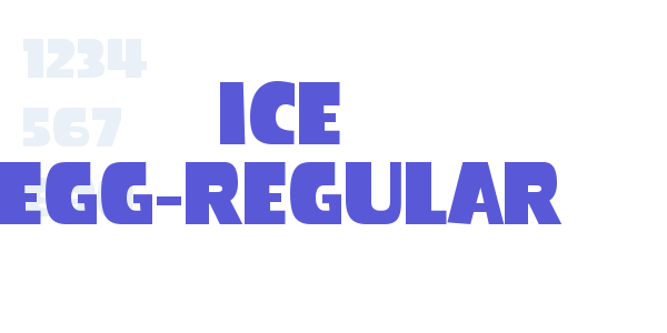 Ice Egg-Regular font free