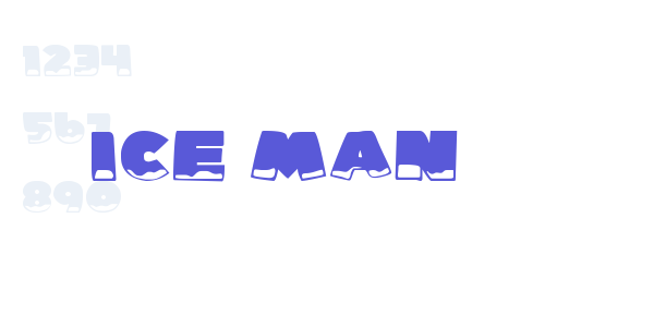 Ice Man font