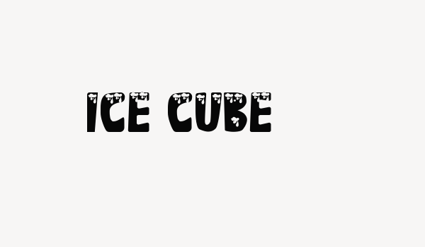 Ice Cube Font