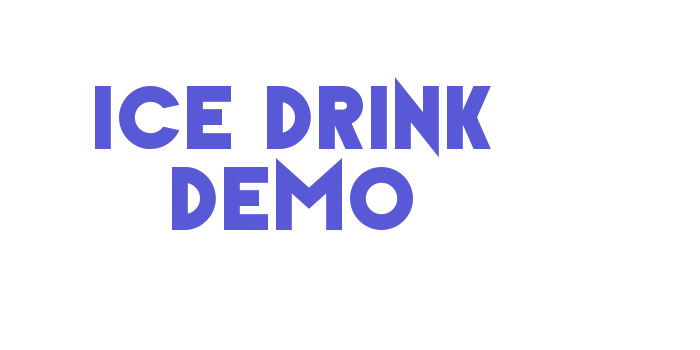 Ice Drink Demo Font Download