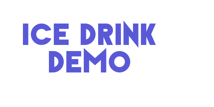 Ice Drink Demo Font