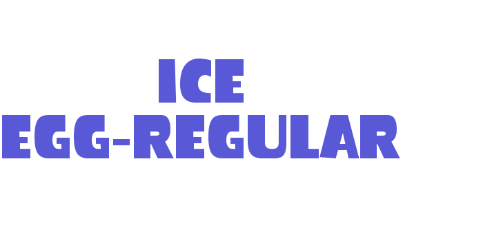 Ice Egg-Regular Font Download