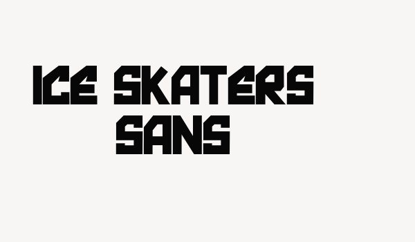 Ice skaters sans Font