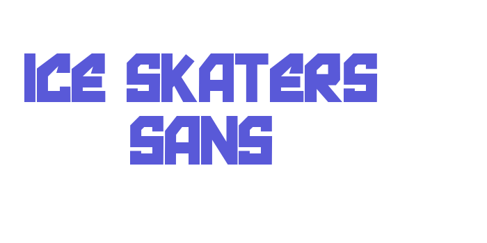 Ice skaters sans Font