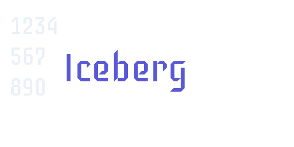 Iceberg font free