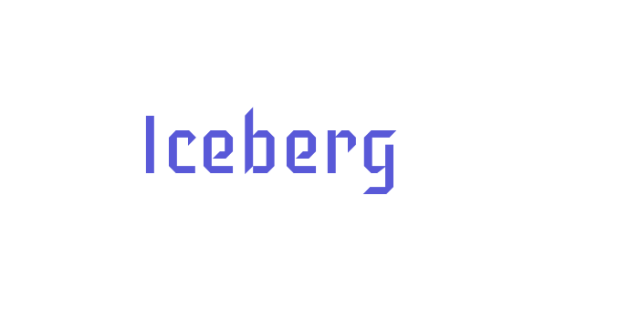 Iceberg Font Download