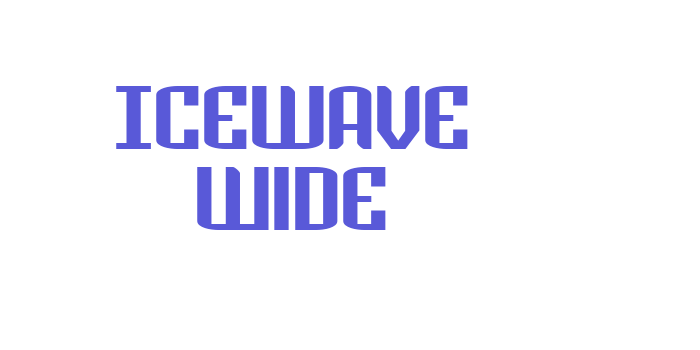 Icewave Wide Font Download