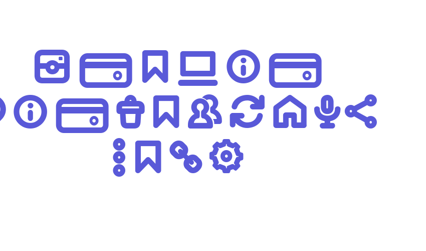 Iconic Pictograms Bold Font