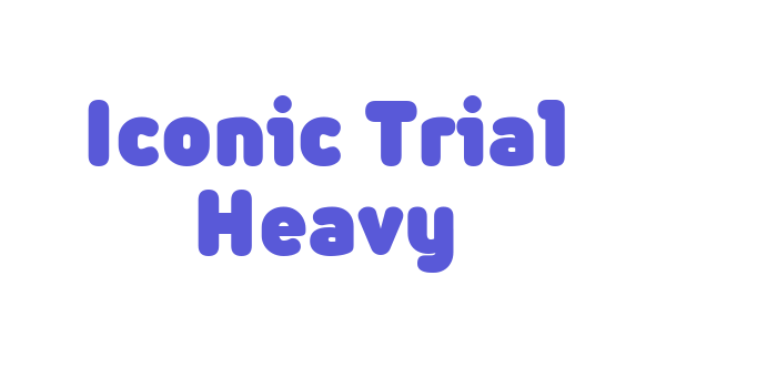 Iconic Trial Heavy Font Download