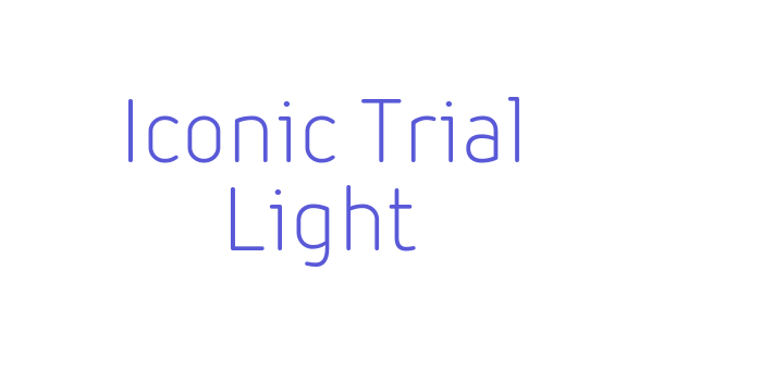 Iconic Trial Light Font Download