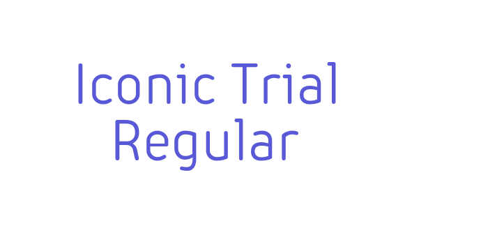 Iconic Trial Regular Font Download