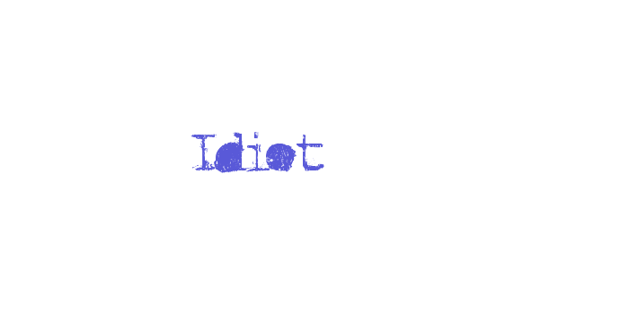 Idiot Font Download