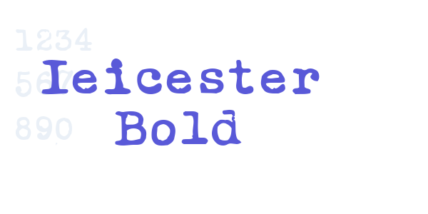 Ieicester Bold font