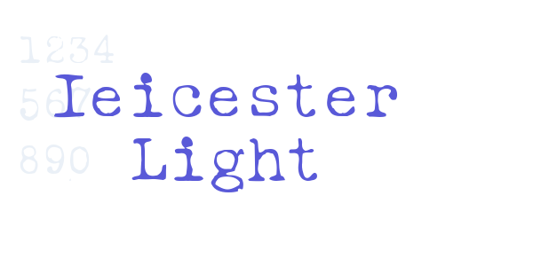 Ieicester Light font free