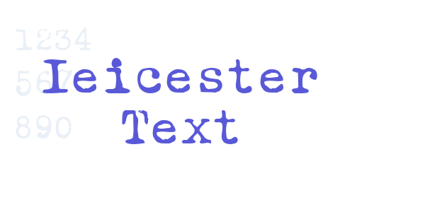 Ieicester Text font free