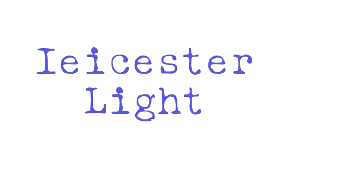 Ieicester Light Font Download