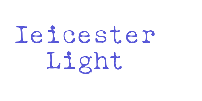 Ieicester Light Font