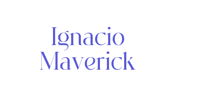 Ignacio Maverick Font Download