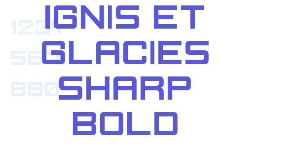 Ignis et Glacies Sharp Bold font free