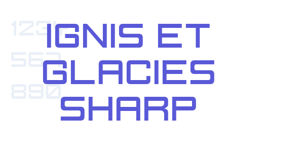 Ignis et Glacies Sharp font free