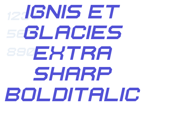 Ignis et Glacies Extra Sharp BoldItalic