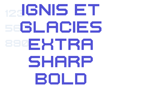 Ignis et Glacies Extra Sharp Bold