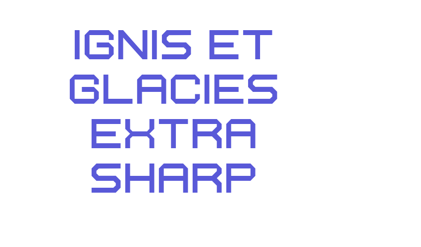 Ignis et Glacies Extra Sharp Font