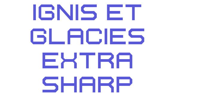 Ignis et Glacies Extra Sharp Font Download