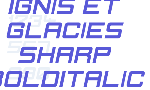 Ignis et Glacies Sharp BoldItalic Font Download